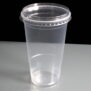 Flat lid for disposable pint glasses