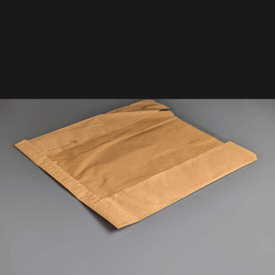 Large compostable film fronted bag Large compostable film fronted bag