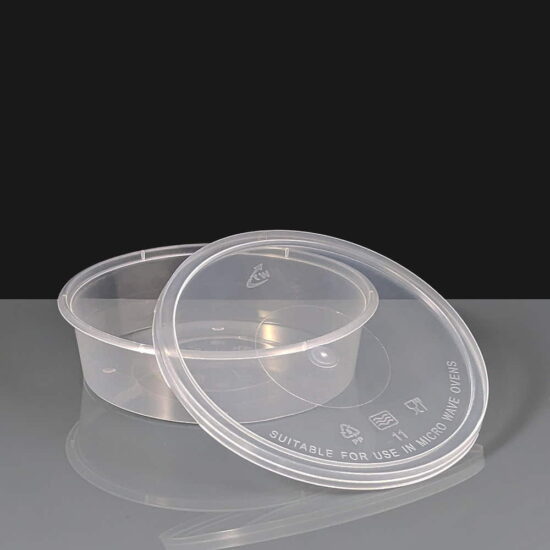 227ml Clear Round Plastic Container and Lid 227ml Clear Round Plastic Container and Lid