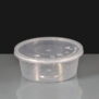 280ml Clear Round Plastic Container and Lid