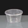 450ml Clear Round Plastic Container and Lid