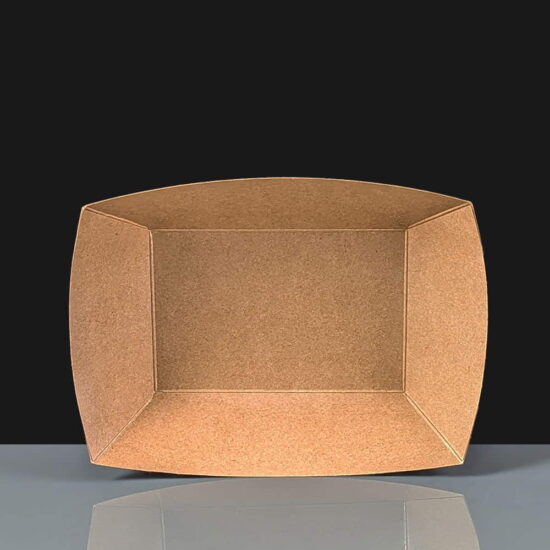 Rectagular Kraft Food Tray - 192mm x 145mm x 35mm Rectagular Kraft Food Tray - 192mm x 145mm x 35mm