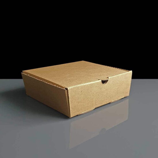 Small Kraft Chip Box - Open Small Kraft Chip Box - Open