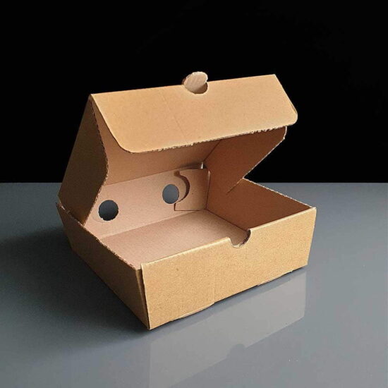 6 x 5.5" Kraft Chip Boxes