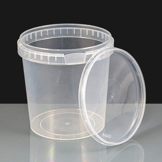 1000ml Tamper Evident Container lid off 1000ml Tamper Evident Container lid off