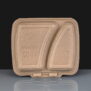 KP Infinity Brown 1 Compartment Meal Boxes