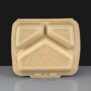 Infinity Brown 3 Compartment Meal Boxes