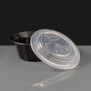 12oz Round Black Containers & Lid