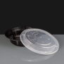 16oz Round Black Containers & Lid