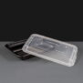 Black Plastic Take Away Container Without Lid