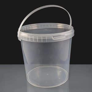 5 Litre Clear Tamperproof Containers and Clear Lids