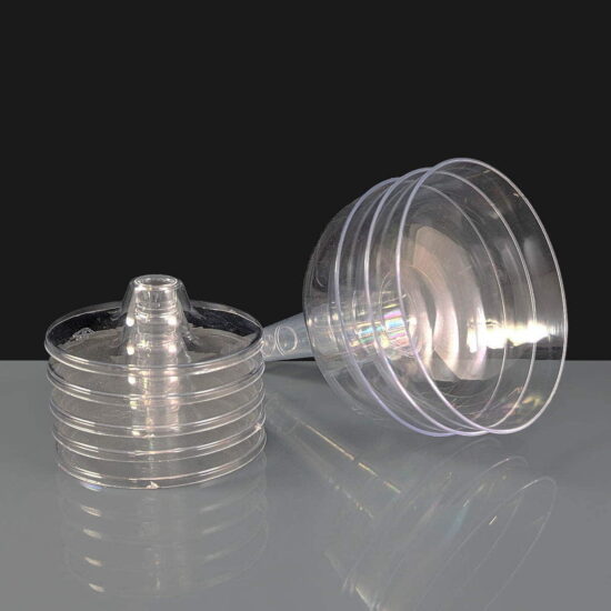 bb119-1ca-both Polycarbonate Champagne Flute - Upright 11140c 2 Piece Cocktail Glass - Apart