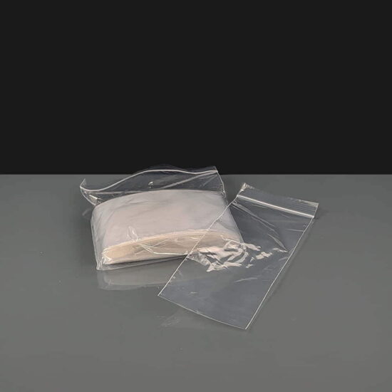 75 x 208mm Clear Plain Easy Grip Seal Bags Size 8