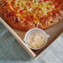12" Brown Pizza Box corner with Pizza