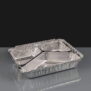 Rectangular Three Compartment Foil Take Away Containers