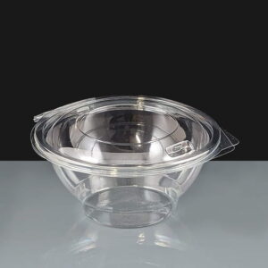 750cc Clear - Hinged Contour Salad Bowls