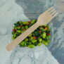 125cc Clear - Fresco Hinged Salad Container Filled