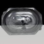 Large Octagonal Clear Plastic Sandwich Platter Base and Lid