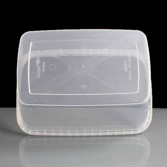 1600ml Rectangular Tamper Evident Container and Lid Base 1600ml Rectangular Tamper Evident Container and Lid Base