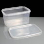 1600ml Rectangular Tamper Evident Container and Lid Off