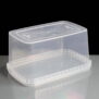 1600ml Rectangular Tamper Evident Container and Lid Upside Down