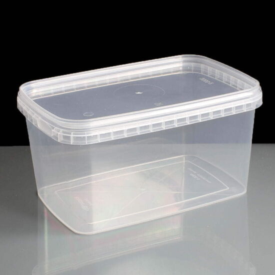 1600ml Rectangular Tamper Evident Container and Lid