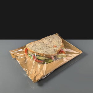10in Brown Film Fronted Paper Bag