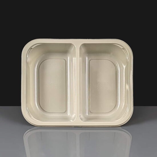CPET 2 Compartment Dual Ovenable Trays CPET 2 Compartment Dual Ovenable Trays