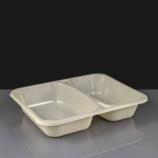 CPET Evolve 2 Compartment Dual Ovenable Trays
