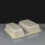 CPET Evolve 2 Compartment Dual Ovenable Trays