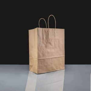 Twisted Handle Paper Bags - Brown Medium