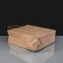 Small Twisted Handle Paper Bag - Brown 