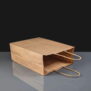 Small Twisted Handle Paper Bag - Brown 