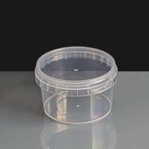 240ml Clear 93mm Diameter Tamperproof Container and Lid 