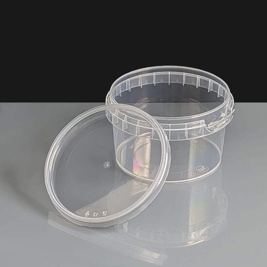 240ml Clear 93mm Diameter Tamperproof Container and Lid 240ml Clear 93mm Diameter Tamperproof Container and Lid