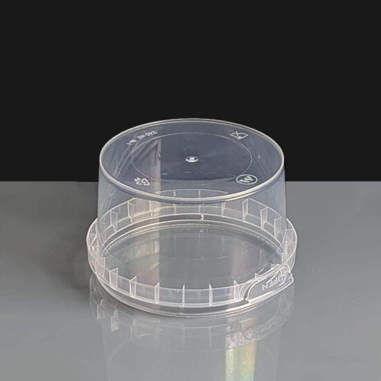 240ml Clear 93mm Diameter Tamperproof Container and Lid 240ml Clear 93mm Diameter Tamperproof Container and Lid