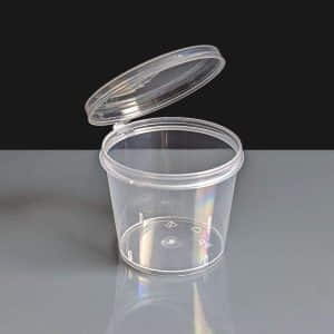 Clearly 1oz Hinged Lid Deli Pots