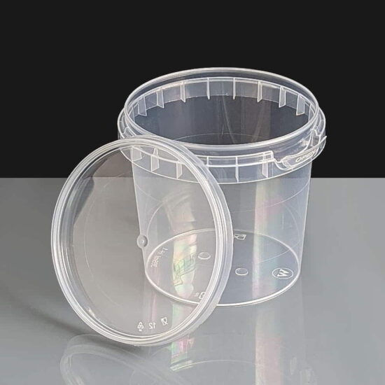 365ml Clear 93mm Diameter Tamperproof Container and Lid 365ml Clear 93mm Diameter Tamperproof Container and Lid