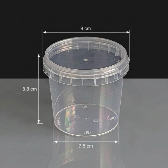 365ml Round Tamperproof Tub and Lid 365ml Round 93mm Tamperproof Container and Lid