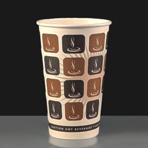 16oz Mocha Paper Coffee Cup