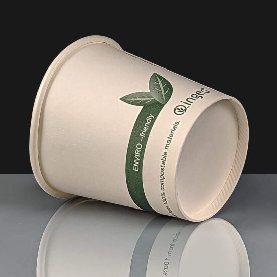 4oz Ingeo Compostable Hot Drink Paper Espresso Coffee Cups 4oz Ingeo Compostable Hot Drink Paper Espresso Coffee Cups