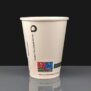 12oz Ingeo Compostable Hot Drink Paper Coffee Cup Front