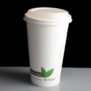16oz Ingeo Compostable Hot Drink Paper Coffee Cup with Optional Lid