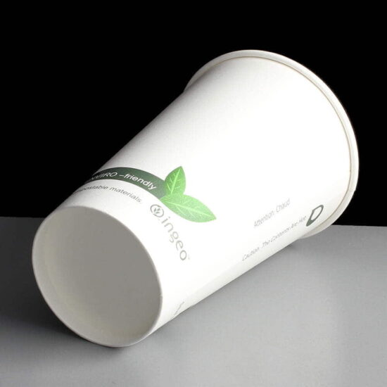 16oz Ingeo Compostable Hot Drink Paper Coffee Cup Base 16oz Ingeo Compostable Hot Drink Paper Coffee Cup Base