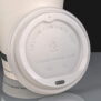 12 & 16oz Compostable Hot Drink Paper Coffee Cup Lid - Outside