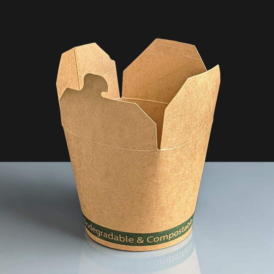 26oz Biodegradable Large Food Tub / Brown Noodle Boxes 26oz Biodegradable Large Food Tub / Brown Noodle Boxes