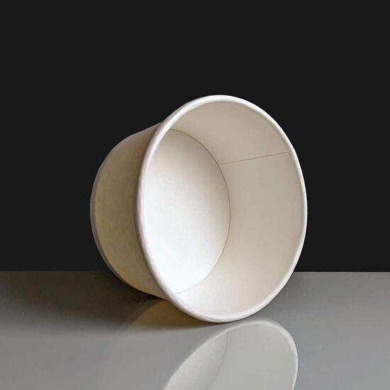 12oz Compostable Paper Soup Containers angle 12oz Compostable Paper Soup Containers angle