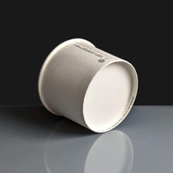 16oz Compostable Paper Soup Containers back 16oz Compostable Paper Soup Containers back