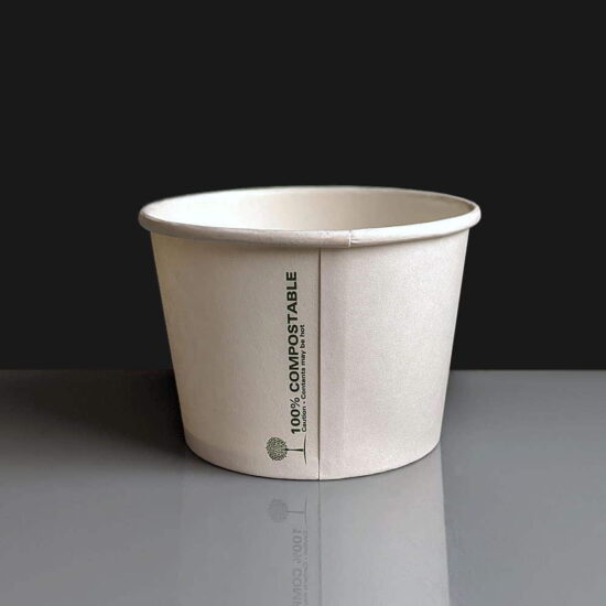 16oz Compostable Paper Soup Containers