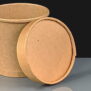 Kraft H/Duty Paper Soup Container Lids